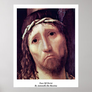 Das Gesicht Christi von Antonello da Messina Poster