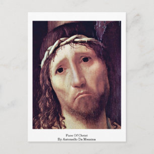 Das Gesicht Christi von Antonello da Messina Postkarte