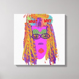 Das Gesicht der Neugier Leinwanddruck