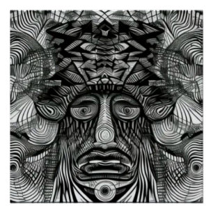 Das Gesicht des Schamanen Poster