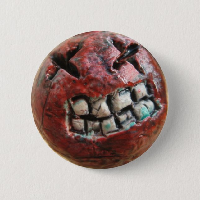 das Gesicht einer Bombe. Button (Vorderseite)