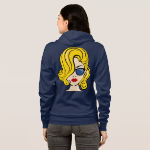 Das Gesicht einer schönen Frau Hoodie