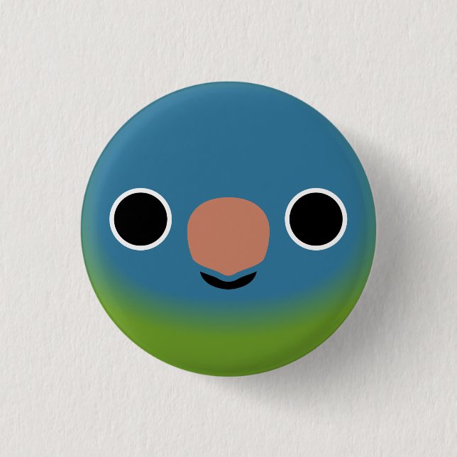 Das Gesicht eines Blumenparketts Button (Vorderseite)