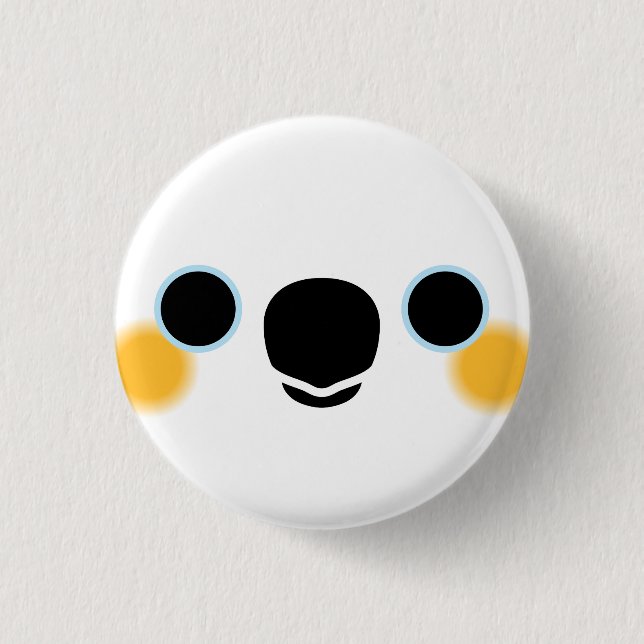 Das Gesicht eines Citron-Kakados Button (Vorderseite)