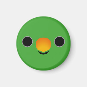 Das Gesicht eines Eclectus Parrot (männlich) Magnet