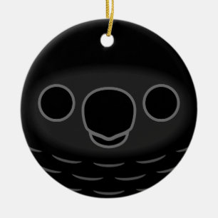 Das Gesicht eines Pesquet-Papageis Keramik Ornament