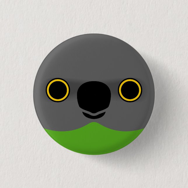 Das Gesicht eines Senegal-Papagei Button (Vorderseite)