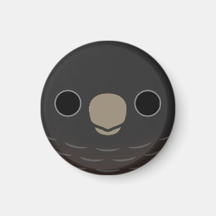 Das Gesicht eines weiblichen Gang-Gang-Kakadus Magnet