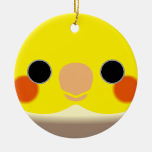 Das Gesicht eines Zimtkuchens Keramik Ornament