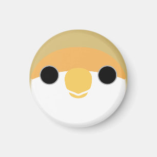 Das Gesicht eines Zimtpilzes Magnet