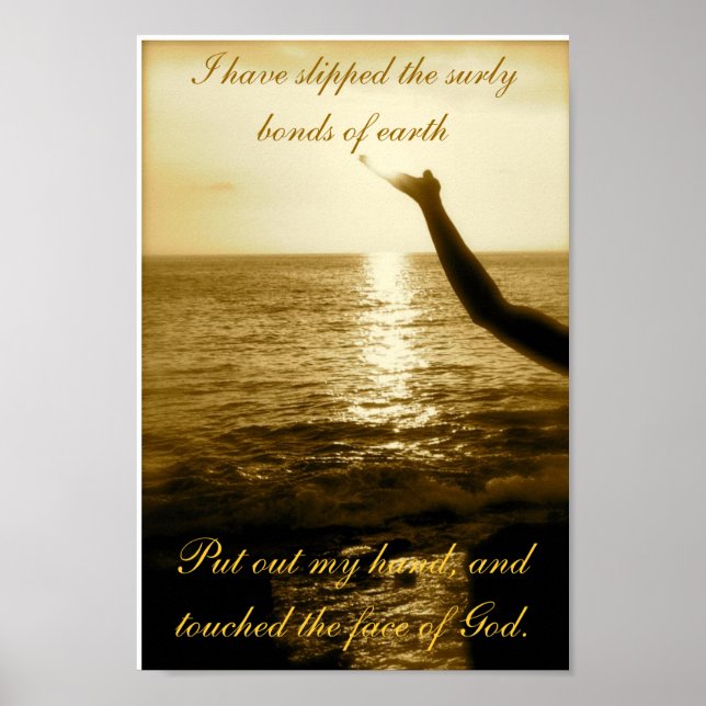 Das Gesicht Gottes Poster (Vorne)