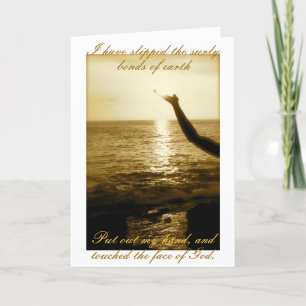 Das Gesicht Gottes - Trost und Beileid Karte