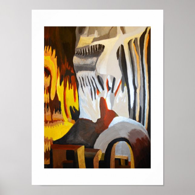 Das Gesicht in den Felsen Poster (Vorne)