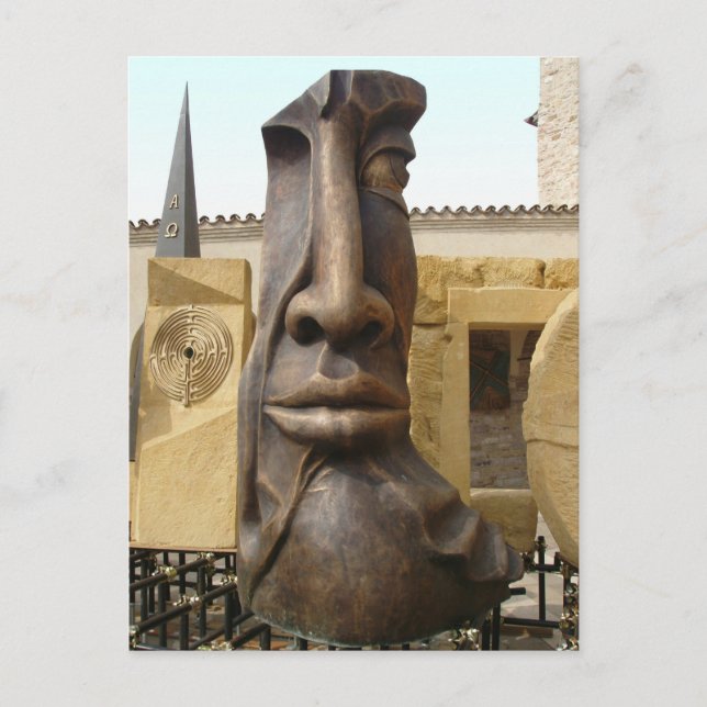 Das Gesicht Postkarte (Vorderseite)