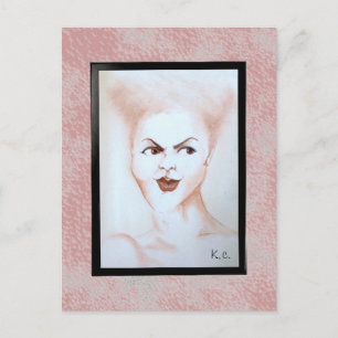 Das Gesicht Postkarte