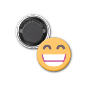 Das Gesicht strahlend Augen Niedliche Farben Emoji Magnet