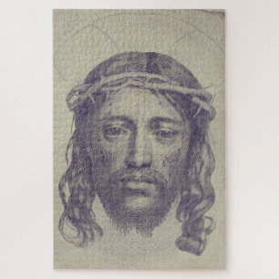 Das Gesicht von Christus auf dem heiligen Schleier Puzzle