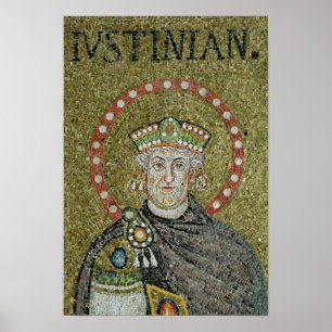 Das Gesicht von Justinian Poster