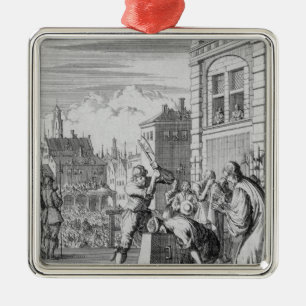 Das gespaltene Schild Silbernes Ornament