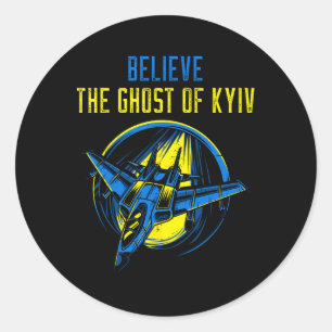 Das Gespenst Von Kyiv-Shirt Glaube Ukraine Ich Ste Runder Aufkleber