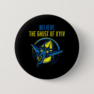 Das Gespenst Von Kyiv T-Shirt Glaube Ukraine Ich S Button
