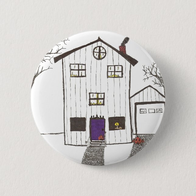 Das gespenstische Haus Button (Vorderseite)