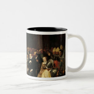 Das Gespräch von Poissy im Jahre 1561, 1840 Zweifarbige Tasse