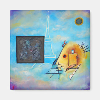 Das Gespräch zwischen Malevich und Kandinsky Magnet