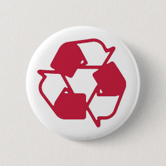 Das gestempelte Rot recyceln Logo Button