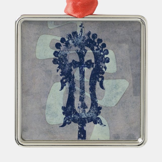 Das gestohlene Kreuz Ornament Aus Metall (Vorne)