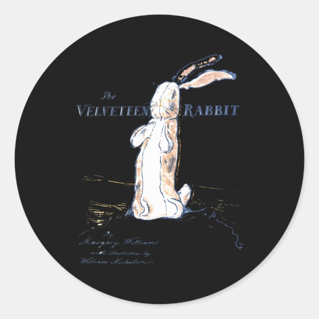 Das gestopfte Kaninchen die Velven Rabbit Margery  Runder Aufkleber (Vorderseite)