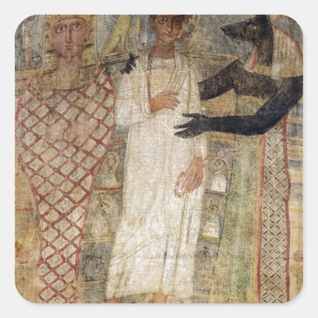 Das gestorbene und seine Mama geschützt durch Quadratischer Aufkleber (Vorderseite)