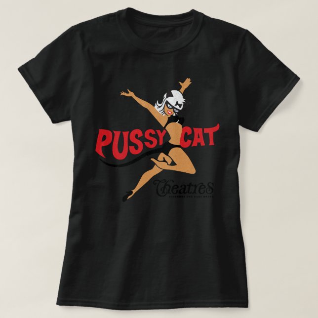 Das gestörte Pussy Cat Theatre Logo ist etwas gest T-Shirt (Design vorne)