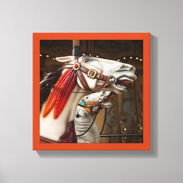 Das gestrichene Pferd 3 Leinwanddruck (Vorderseite)