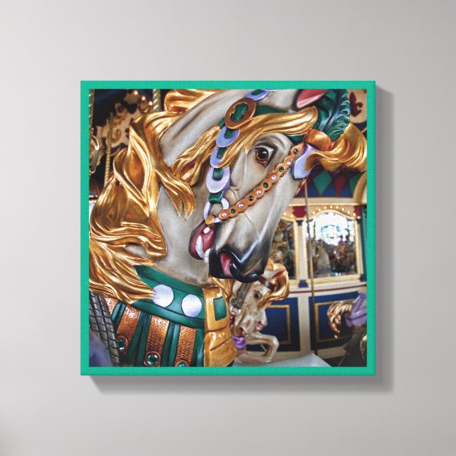 Das gestrichene Pferd 5 Leinwanddruck (Vorderseite)