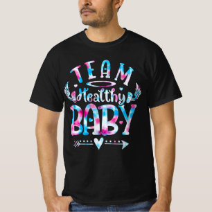 Das gesunde Baby-Geschlecht zeigt Party pink oder T-Shirt