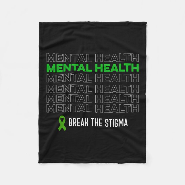 Das Gesundheitsbewusstsein bricht die Stigma Ribbo Fleecedecke (Vorderseite)