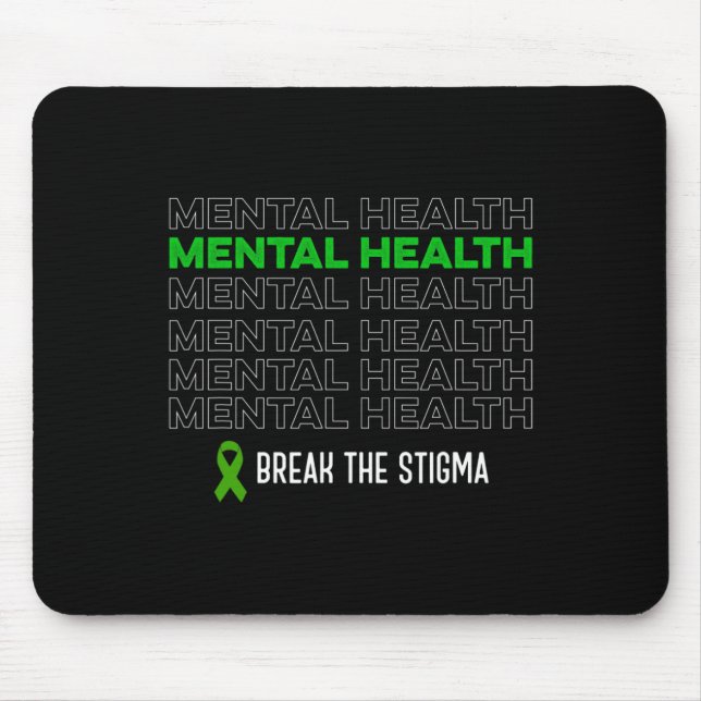 Das Gesundheitsbewusstsein bricht die Stigma Ribbo Mousepad (Vorne)