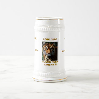 DAS GETRÄNK-TASSE DES TIGERS BIERGLAS
