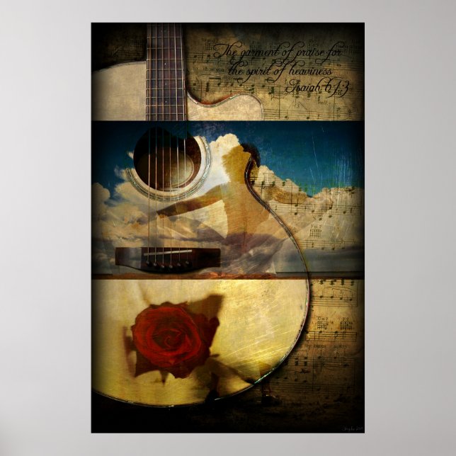 Das Gewand des Loses (Gitarrenposter) Poster (Vorne)