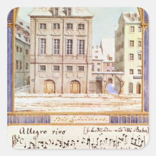 Das Gewandhaus Leipzig Quadratischer Aufkleber