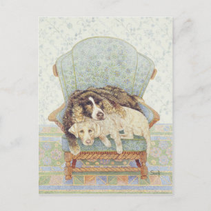 Das gewartet Spiel Postkarte