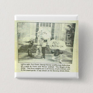 Das Gewicht des Künstlers Button