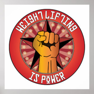 Das Gewichts-Anheben ist Power Poster