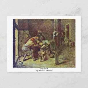 Das Gewirr von Brouwer Adriaen Postkarte