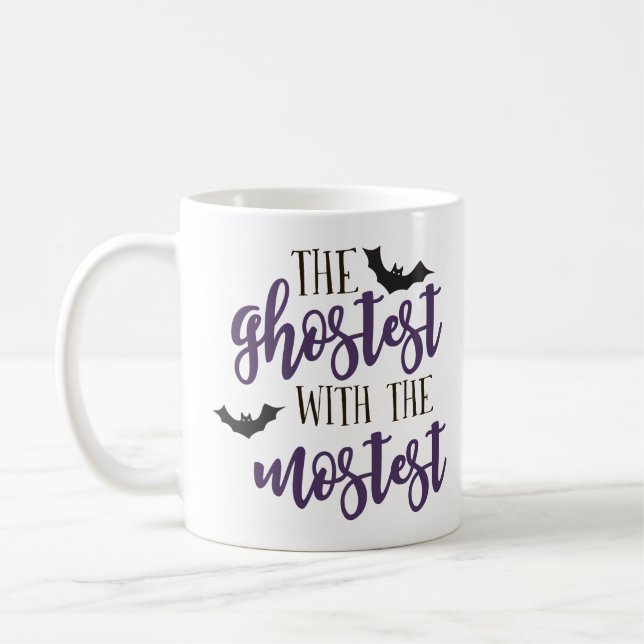 Das Ghostest mit dem Mostest Halloween Kaffeetasse (Links)