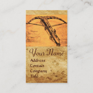 DAS GIANT CROSSBOW-MONOGRAMM VISITENKARTE