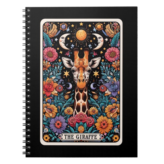 Das Giraffe Spirit Tarot Card Notebook Notizblock (Vorderseite)