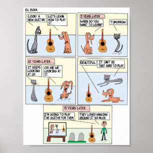 Das Gitarrenposterpapier Poster