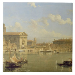 Das Giudecca, Venedig, 1854 (Öl auf Leinwand) Fliese